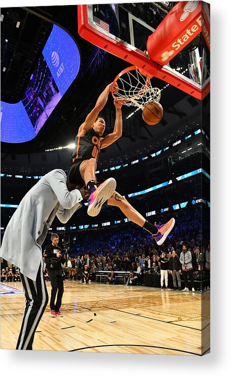 Nba Pro Basketball Acrylic Print featuring the photograph Aaron Gordon by Jesse D. Garrabrant