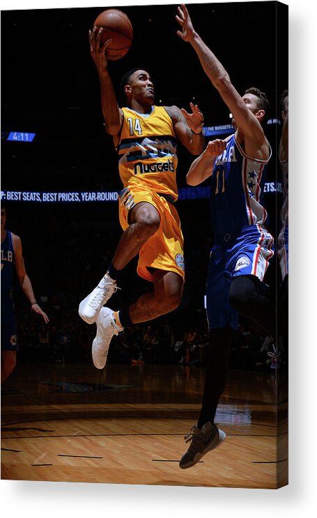 Nba Pro Basketball Acrylic Print featuring the photograph Gary Harris by Bart Young