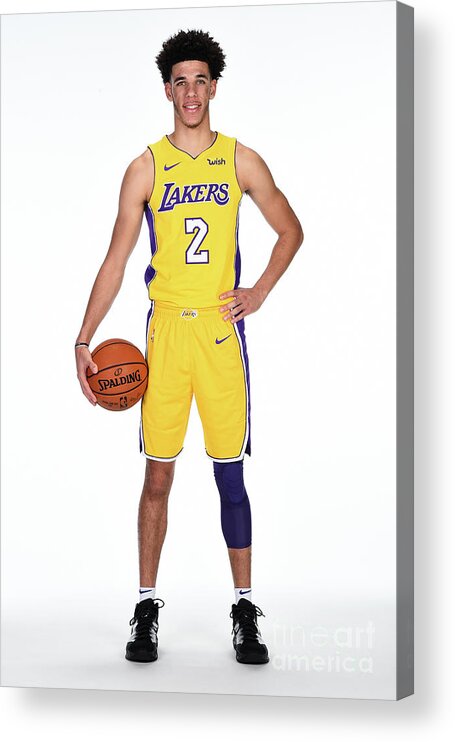 Media Day Acrylic Print featuring the photograph Lonzo Ball by Andrew D. Bernstein