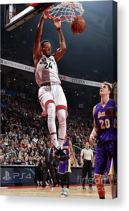 Norman Powell Acrylic Print featuring the photograph Norman Powell #7 by Ron Turenne