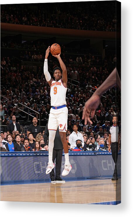 Rj Barrett Acrylic Print featuring the photograph Orlando Magic v New York Knicks by Jesse D. Garrabrant