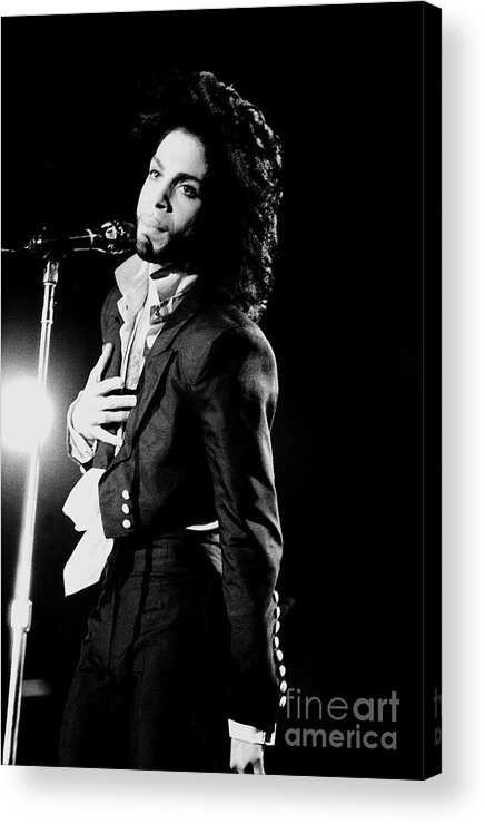 Singer Acrylic Print featuring the photograph Prince #7 by Concert Photos