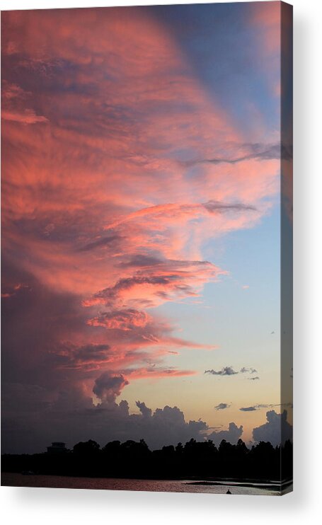 Dramatic Acrylic Print featuring the photograph Sunset Sky #7 by Jindra Noewi