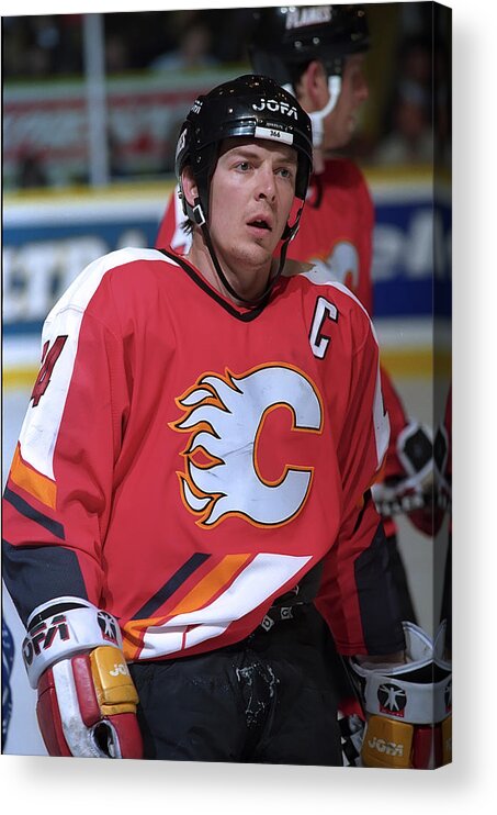 People Acrylic Print featuring the photograph Calgary Flames v Toronto Maple Leafs #70 by Graig Abel