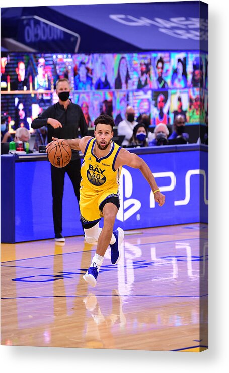 Stephen Curry Acrylic Print featuring the photograph Stephen Curry by Noah Graham