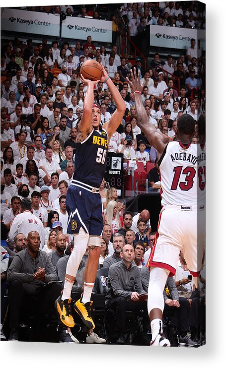 Playoffs Acrylic Print featuring the photograph Aaron Gordon #8 by Nathaniel S. Butler
