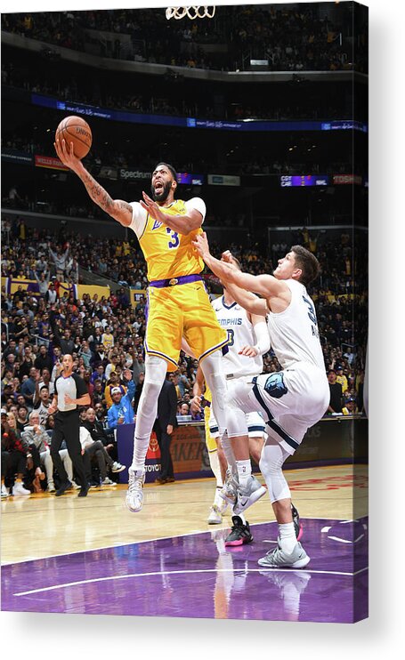 Nba Pro Basketball Acrylic Print featuring the photograph Anthony Davis by Andrew D. Bernstein