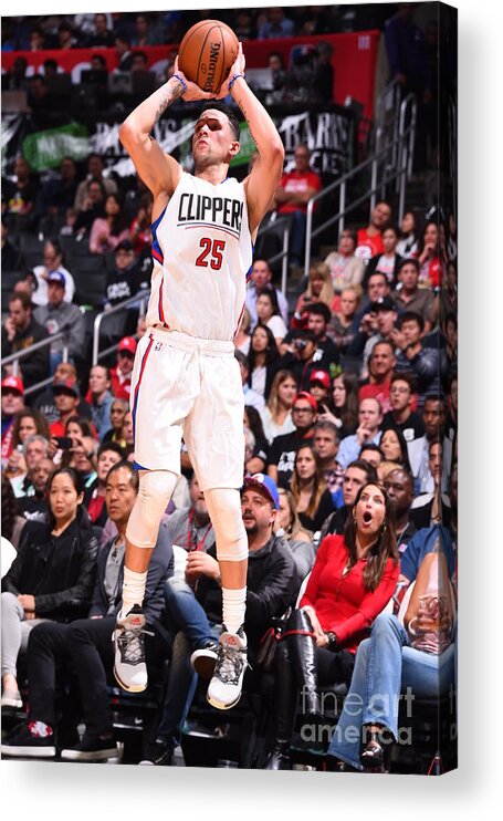 Nba Pro Basketball Acrylic Print featuring the photograph Austin Rivers by Andrew D. Bernstein