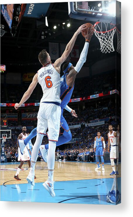 Nba Pro Basketball Acrylic Print featuring the photograph Carmelo Anthony by Layne Murdoch