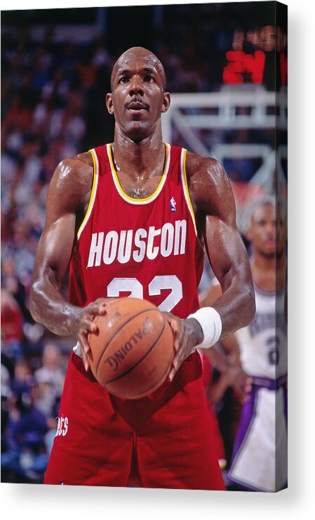 Nba Pro Basketball Acrylic Print featuring the photograph Clyde Drexler #8 by Rocky Widner