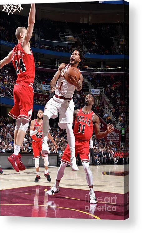 Nba Pro Basketball Acrylic Print featuring the photograph Derrick Rose by David Liam Kyle