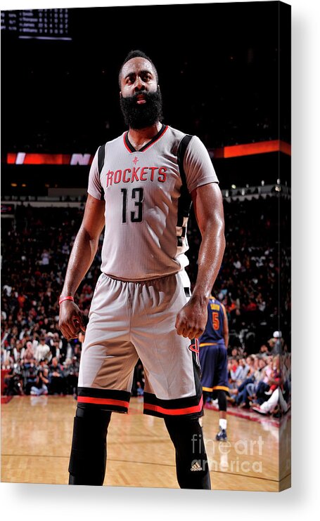James Harden Acrylic Print featuring the photograph James Harden #8 by Bill Baptist