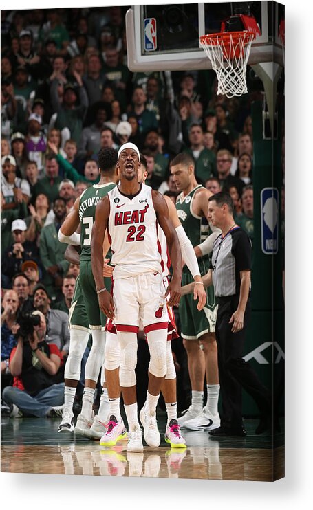 Jimmy Butler Acrylic Print featuring the photograph Jimmy Butler by Gary Dineen