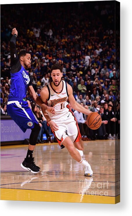 Klay Thompson Acrylic Print featuring the photograph Klay Thompson #8 by Noah Graham