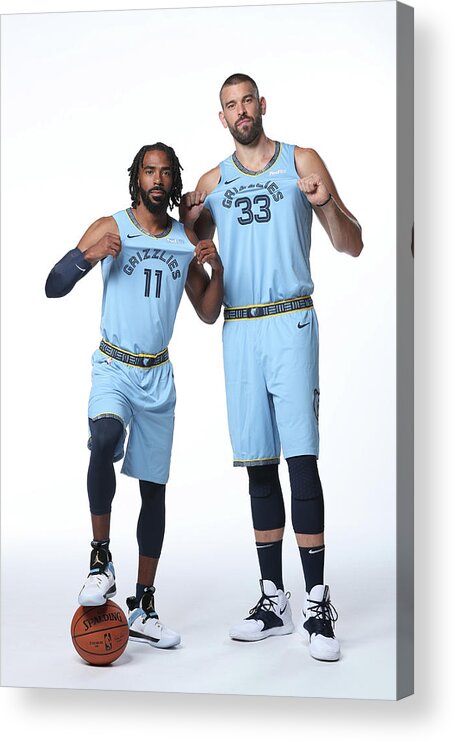 Media Day Acrylic Print featuring the photograph Mike Conley by Joe Murphy