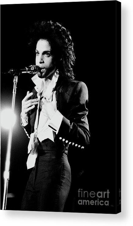 Singer Acrylic Print featuring the photograph Prince #8 by Concert Photos