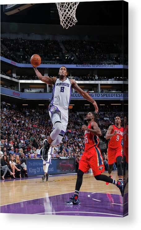 Nba Pro Basketball Acrylic Print featuring the photograph Rudy Gay by Rocky Widner