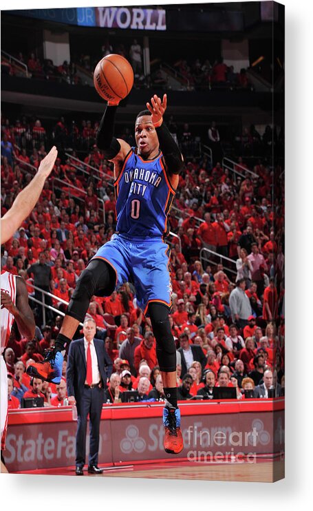 Russell Westbrook Acrylic Print featuring the photograph Russell Westbrook #8 by Bill Baptist