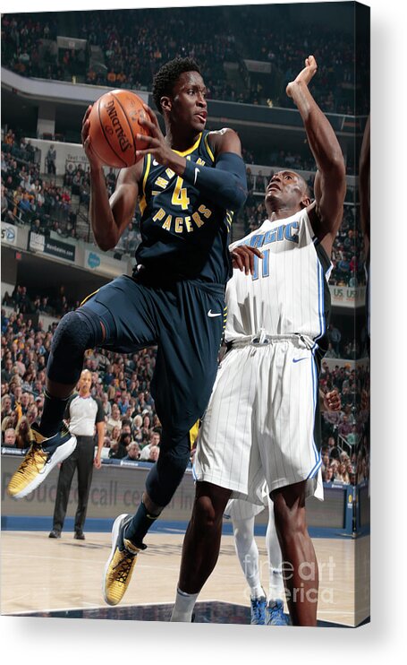 Nba Pro Basketball Acrylic Print featuring the photograph Victor Oladipo by Ron Hoskins