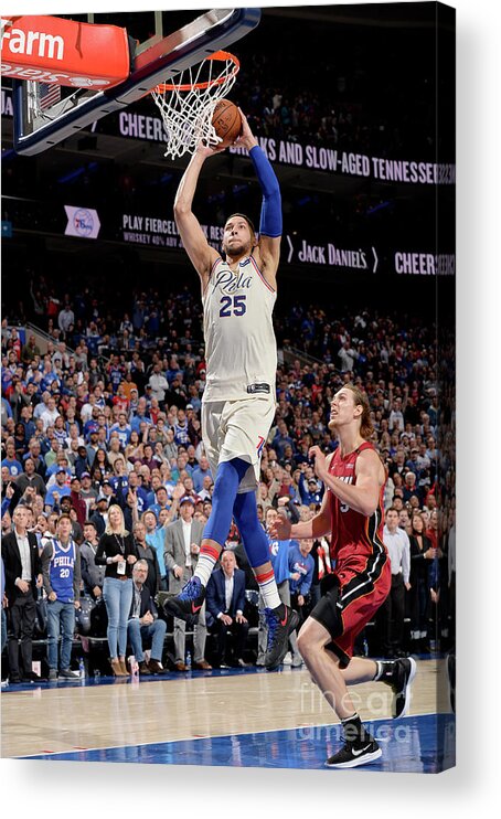 Ben Simmons Acrylic Print featuring the photograph Ben Simmons #9 by David Dow