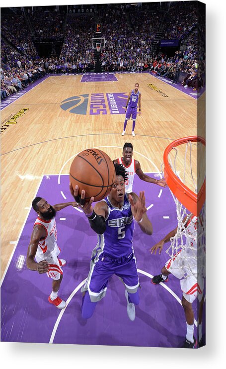 Nba Pro Basketball Acrylic Print featuring the photograph De'aaron Fox by Rocky Widner
