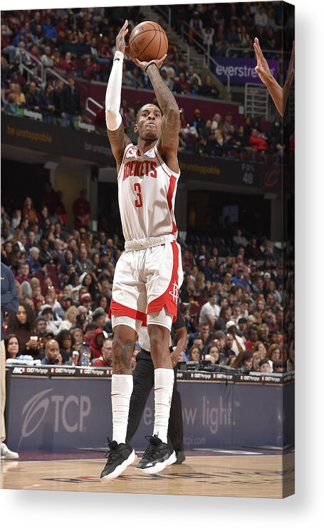Kevin Porter Jr Acrylic Print featuring the photograph Houston Rockets v Cleveland Cavaliers #9 by David Liam Kyle