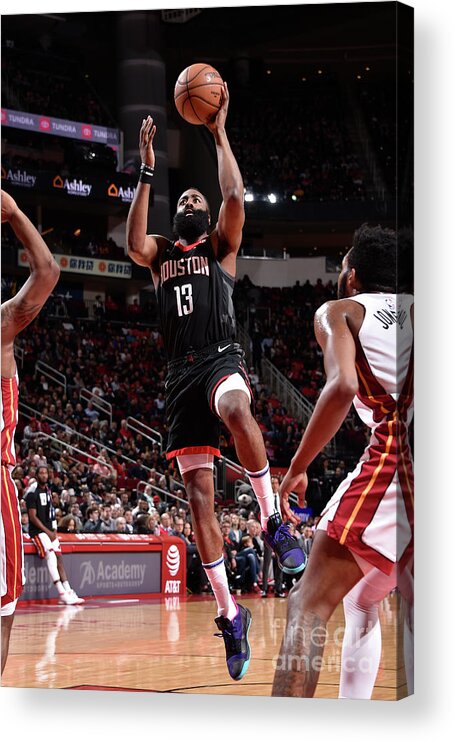 James Harden Acrylic Print featuring the photograph James Harden by Bill Baptist