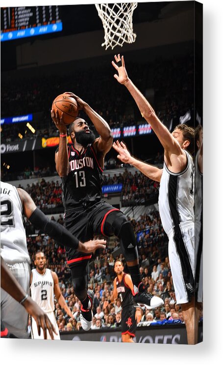 Playoffs Acrylic Print featuring the photograph James Harden by Jesse D. Garrabrant
