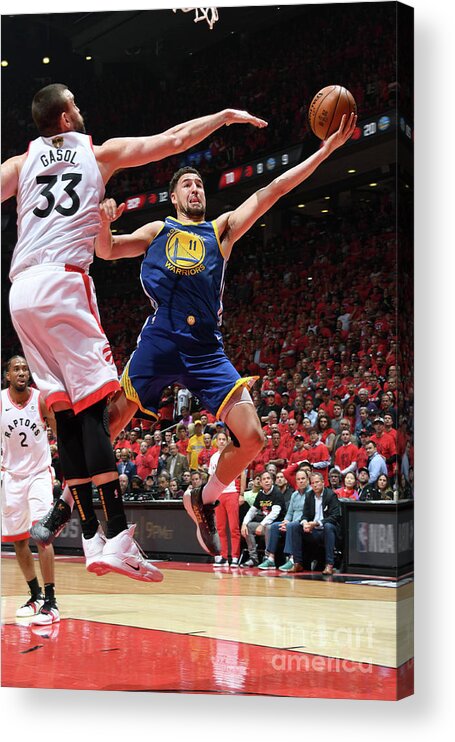 Playoffs Acrylic Print featuring the photograph Klay Thompson by Andrew D. Bernstein