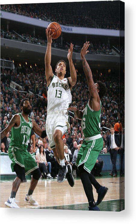 Playoffs Acrylic Print featuring the photograph Malcolm Brogdon by Gary Dineen