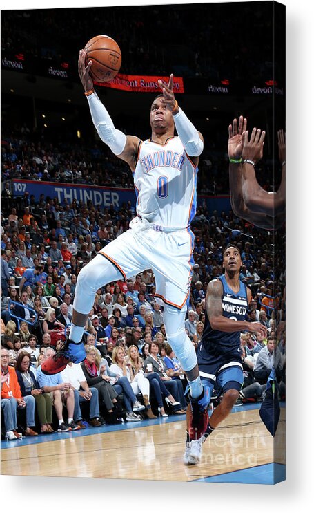 Nba Pro Basketball Acrylic Print featuring the photograph Russell Westbrook by Layne Murdoch