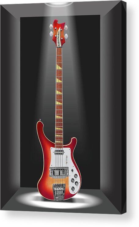 Electric Guitar Acrylic Print featuring the photograph A Classic Guitar in a Box 16 by Mike McGlothlen