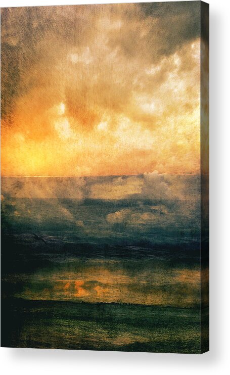 Sea Acrylic Print featuring the photograph A lovely end of day by Yasmina Baggili