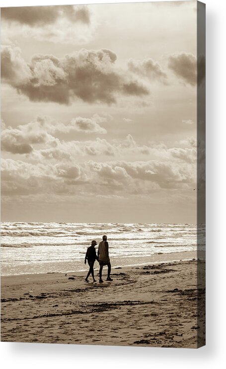 Human Acrylic Print featuring the photograph A Stroll After the Crowds Have Gone by W Chris Fooshee