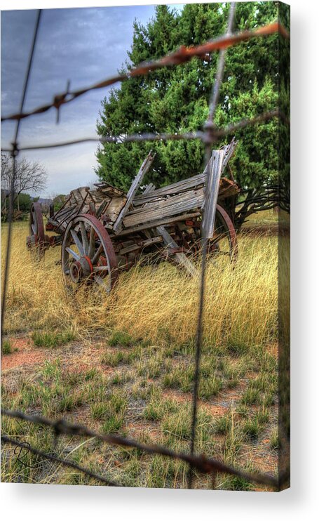 Abandoned Buckboard Acrylic Print featuring the photograph Abandoned Buckboard by Robert Harris