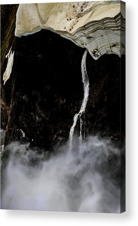 Wyoming Images Acrylic Print featuring the photograph Abstract Yellowstone Photography 20180519-112 by Rowan Lyford