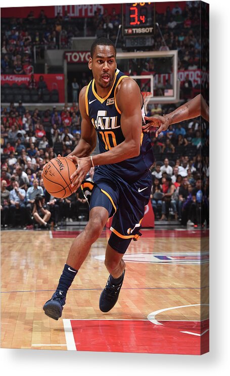 Alec Burks Acrylic Print featuring the photograph Alec Burks by Andrew D. Bernstein