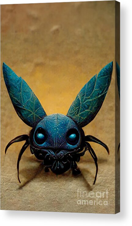 Alien Ant Acrylic Print featuring the digital art Alien Ant by Andreas Thaler