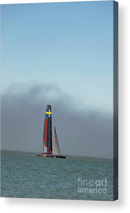 Americas Cup Acrylic Print featuring the photograph America's Cup Racing - 2 by David Bearden