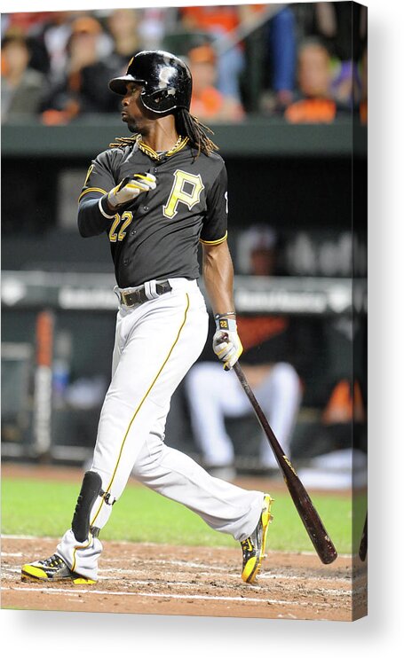 Game Two Acrylic Print featuring the photograph Andrew Mccutchen by Mitchell Layton