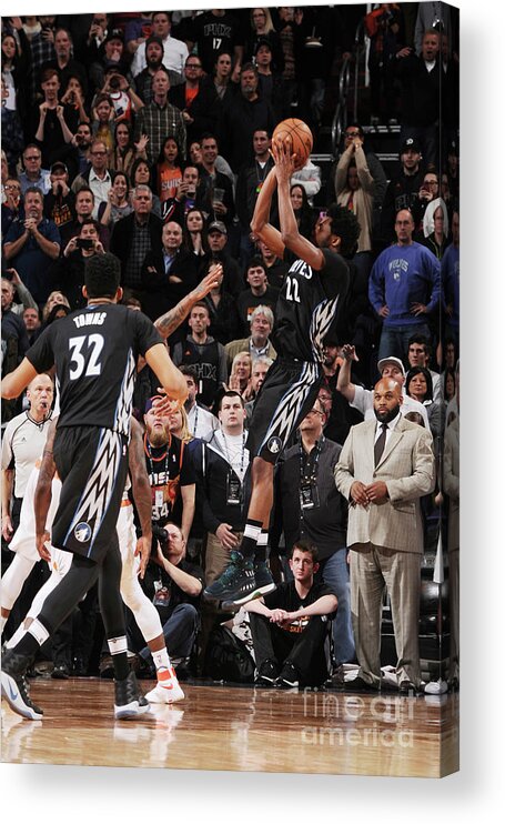 Nba Pro Basketball Acrylic Print featuring the photograph Andrew Wiggins by Michael Gonzales