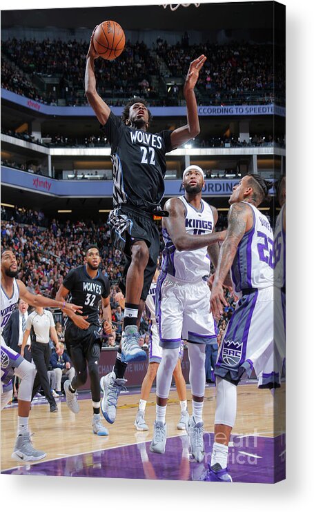 Andrew Wiggins Acrylic Print featuring the photograph Andrew Wiggins by Rocky Widner