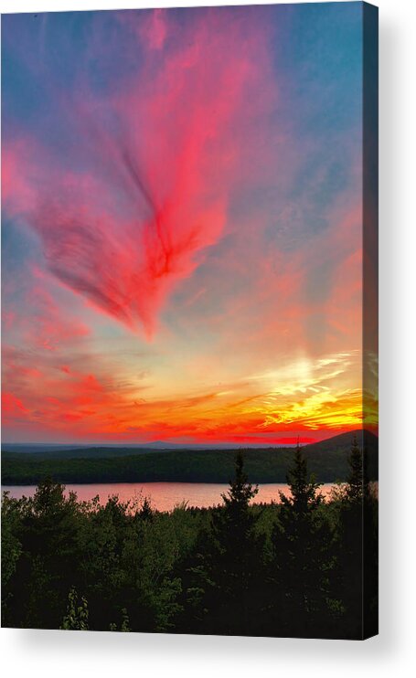 Sunset Acrylic Print featuring the photograph Angel Wings At Sunset by Stephen Vecchiotti