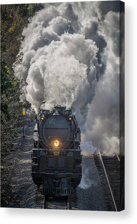 Railroad Acrylic Print featuring the photograph Anne P. Baker Gallery Steel Rails Show 43 by Jim Pearson