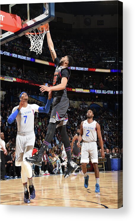 Anthony Davis Acrylic Print featuring the photograph Anthony Davis by Andrew D. Bernstein
