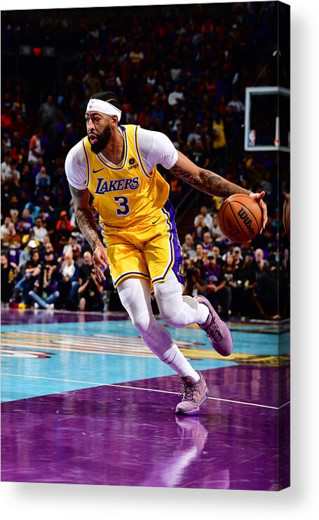 Nba Pro Basketball Acrylic Print featuring the photograph Anthony Davis by Barry Gossage