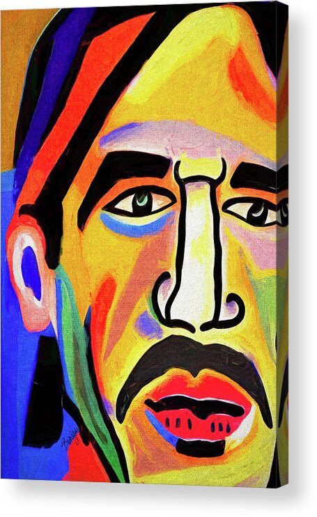 Anthony Acrylic Print featuring the digital art Anthony Kiedis by Bonny Puckett