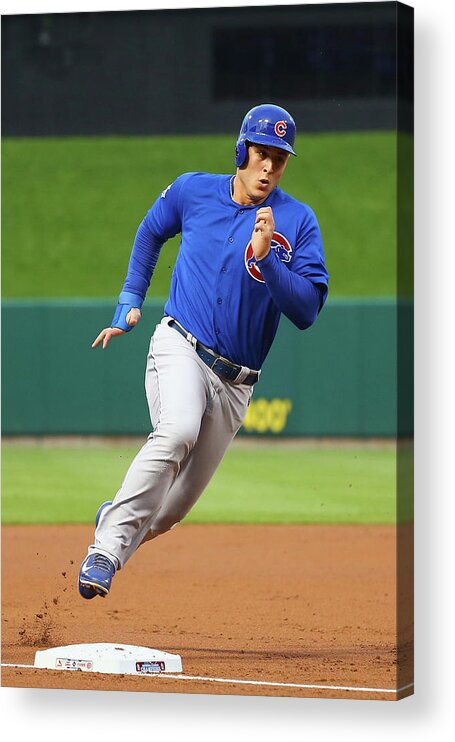 Second Inning Acrylic Print featuring the photograph Anthony Rizzo by Dilip Vishwanat