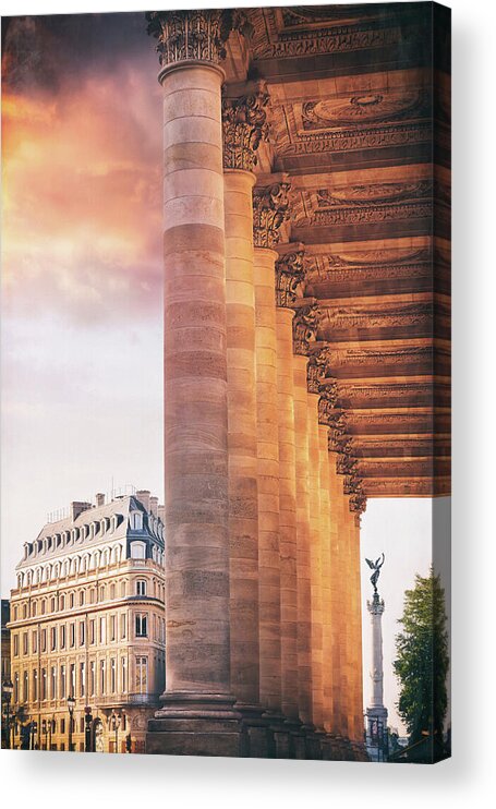 Bordeaux Acrylic Print featuring the photograph Architecture of Bordeaux France by Carol Japp