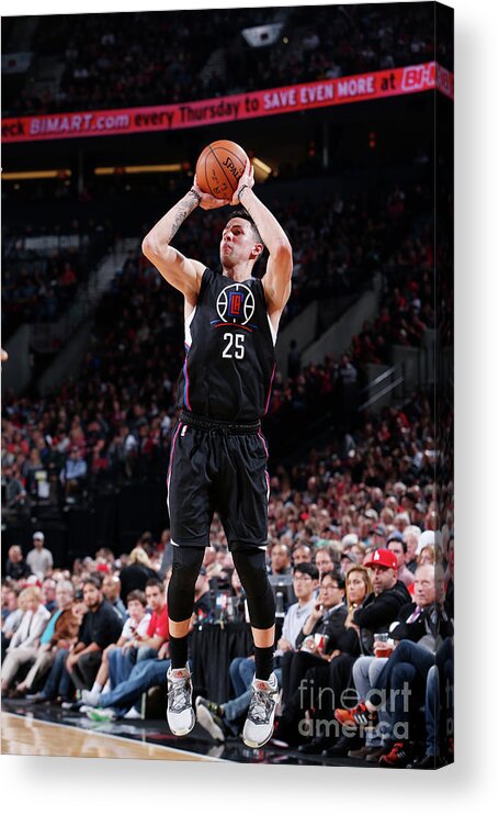 Nba Pro Basketball Acrylic Print featuring the photograph Austin Rivers by Sam Forencich